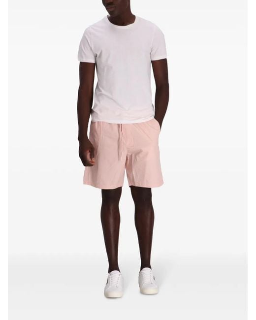 HUGO Pink Dan Drawstring Cotton Shorts for men