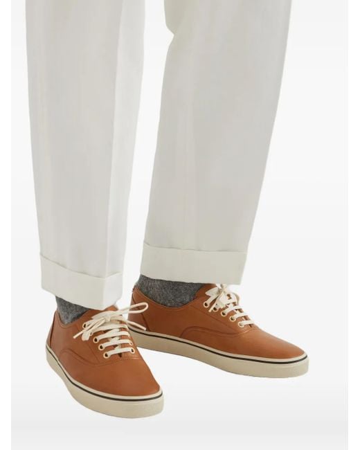 メンズ Brunello Cucinelli レースアップ スニーカー Brown