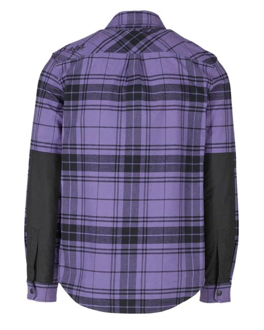 Aztech Mountain Purple Checked Shirt for men