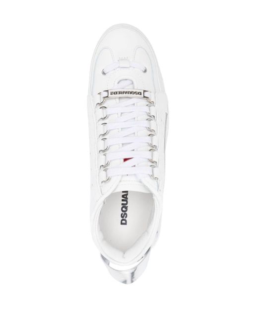 Zapatillas con logo bordado DSquared² de color White