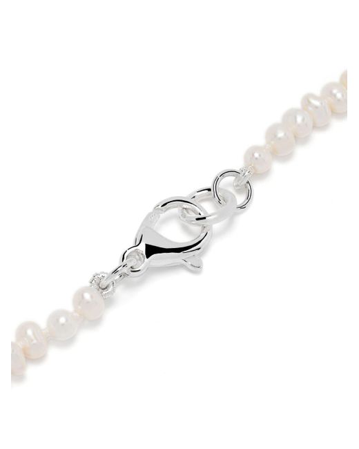 Hatton Labs Mini Perlenkette in White für Herren