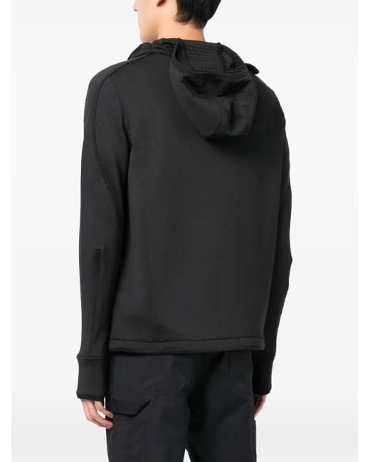 Maharishi Black Asymmetric Zip-Fastening Jacket for men