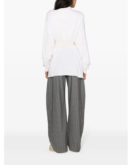 Sofie D'Hoore White Mask Belted Cardi Coat