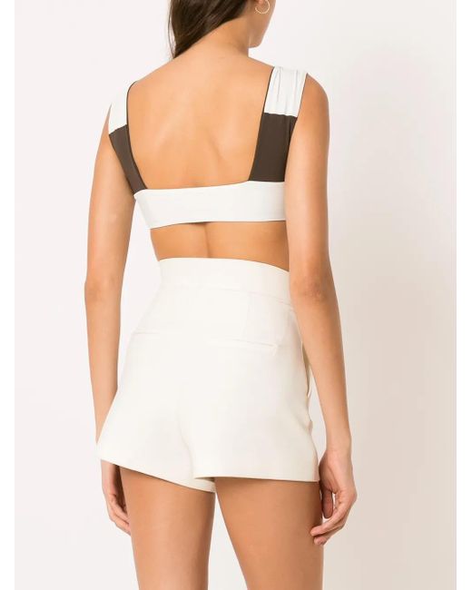 Top de bikini Geometrico Gloria Coelho de color White