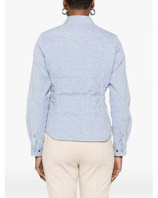 Moncler Blue Chest-Pocket Jacket