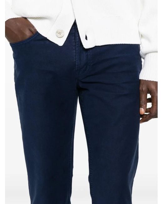 Tom Ford Blue Button-Fastening Trousers for men