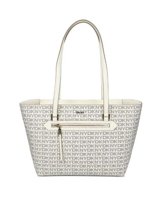 DKNY White Bryant Tote Bag