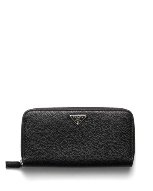 Prada Geldbörse Aus Leder in Black für Herren