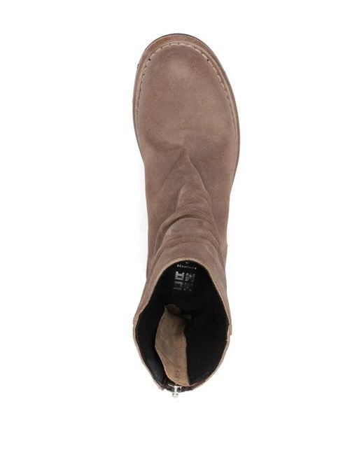Moma Brown Tronchetto Suede Ankle Boots