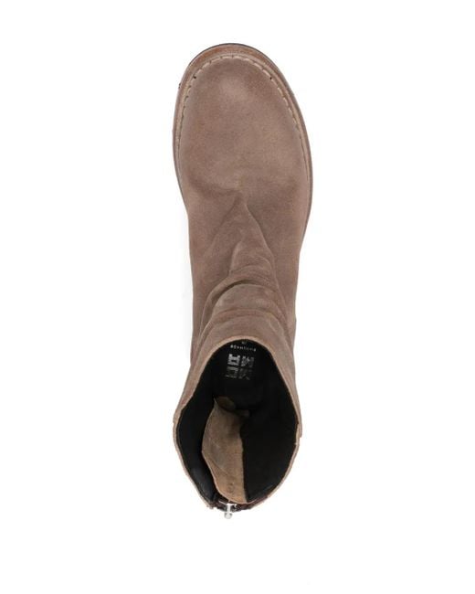 Moma Brown Tronchetto Suede Ankle Boots