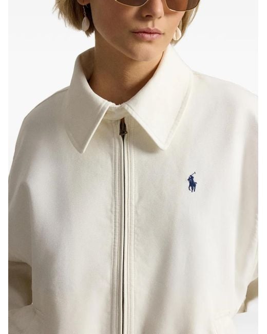 Polo Ralph Lauren White Double-Sided Cotton Jacket