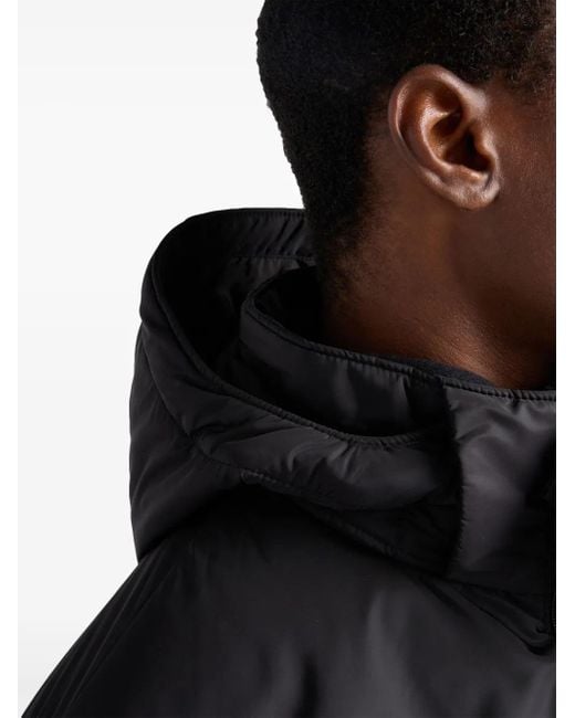 Prada Daunenjacke Aus Re-Nylon in Black für Herren