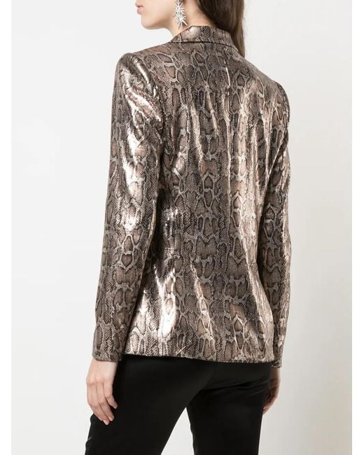 L'Agence Blazer Met Luipaardprint in het Brown