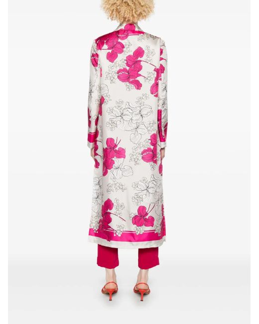P.A.R.O.S.H. Pink Silk Coat