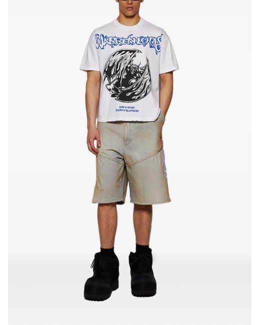 Warren Lotas White Gargoyle T-Shirt for men