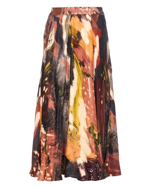 Yavi Orange Rock mit Print