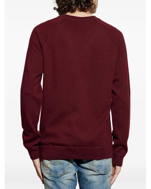 DSquared² Red Raglan-Sleeve Sweater for men