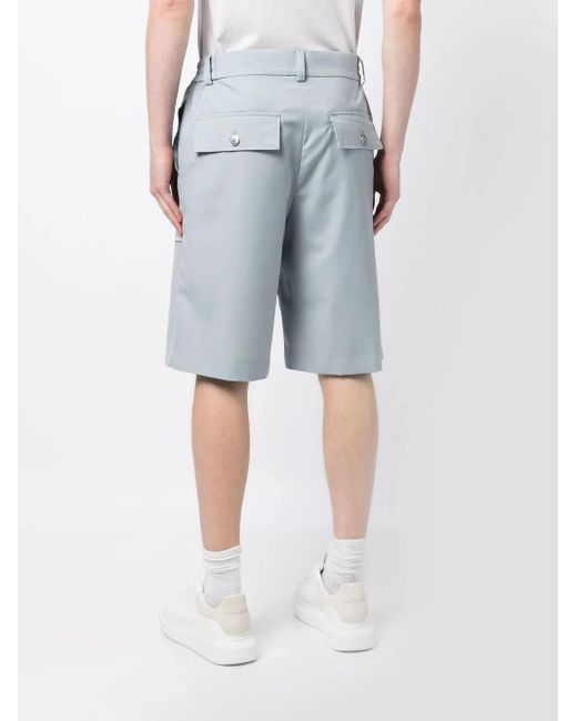 Feng Chen Wang Blue Above Knee Bermuda Shorts for men