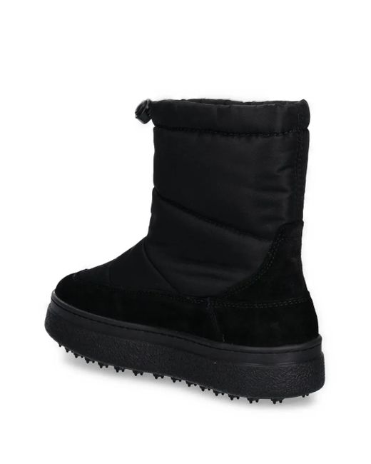 Gant Black Logo-Patch Boots