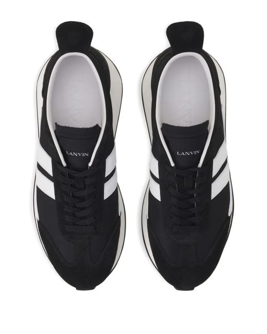 Baskets Bumpr À Empiècement Rayé Lanvin en coloris Black