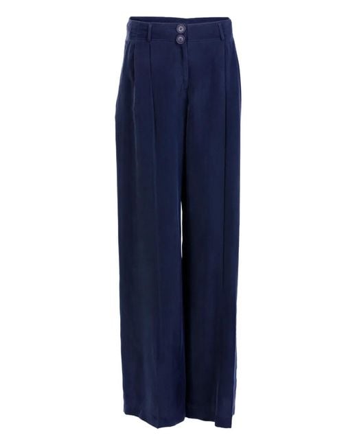 Silvia Tcherassi Blue Opal Pleated Trousers