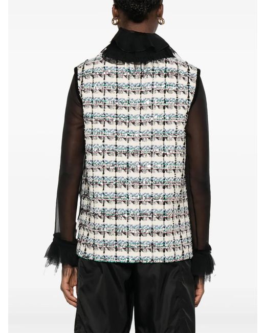 Valentino Garavani Black Button-Up Vest