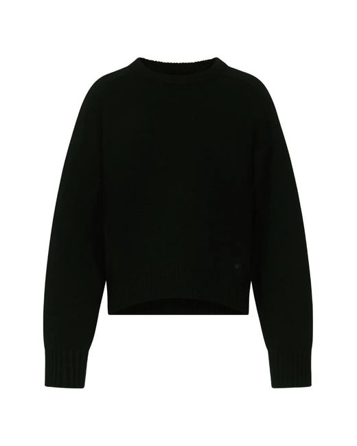 Loulou de Saison Black Breha Crew-Neck Sweater