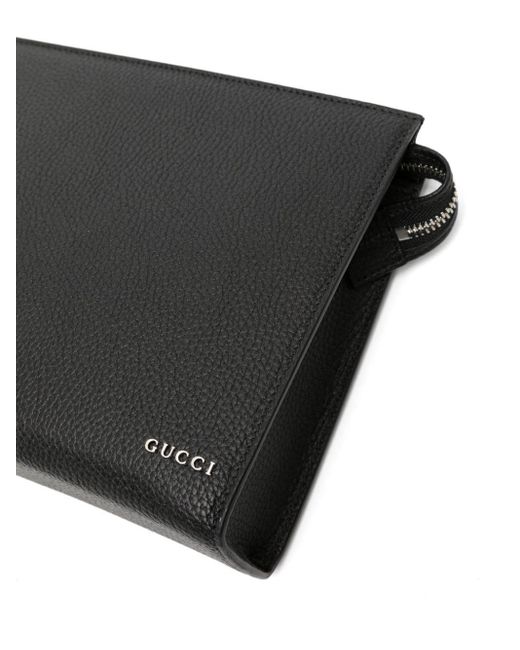 Clutch con logo di Gucci in Black da Uomo