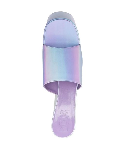 Gcds Blue 165Mm Platform Sandals