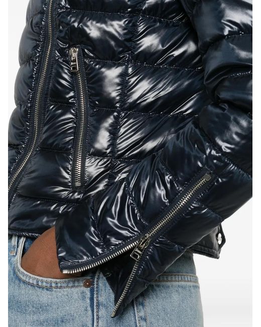 Herno Blue Biker Jacket