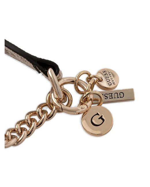 Guess Daryna ロゴプレート ショルダーバッグ Natural