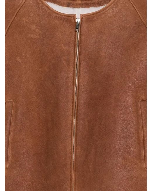Manokhi Brown Trim Jacket