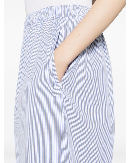 Aspesi White Striped Trousers