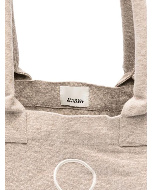 Isabel Marant Natural Yenky Zipped Canvas Tote