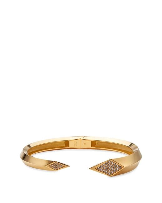 Collier Ras-Du-Cou Blade Orné De Cristaux Versace en coloris Metallic