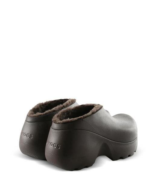 CROCSTM Gray Mules À Plateforme