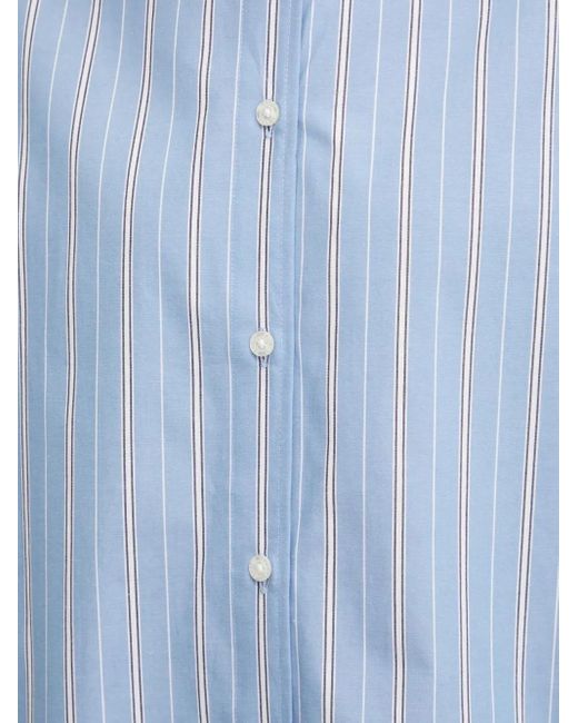 Camisa a rayas con botones Samsøe & Samsøe de color Blue