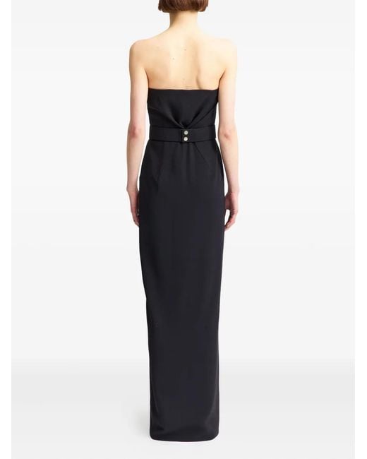 16Arlington Black Aeta Crêpe Gown