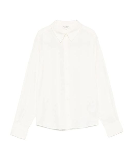 Marc O' Polo White Long-Sleeve Button-Down Shirt