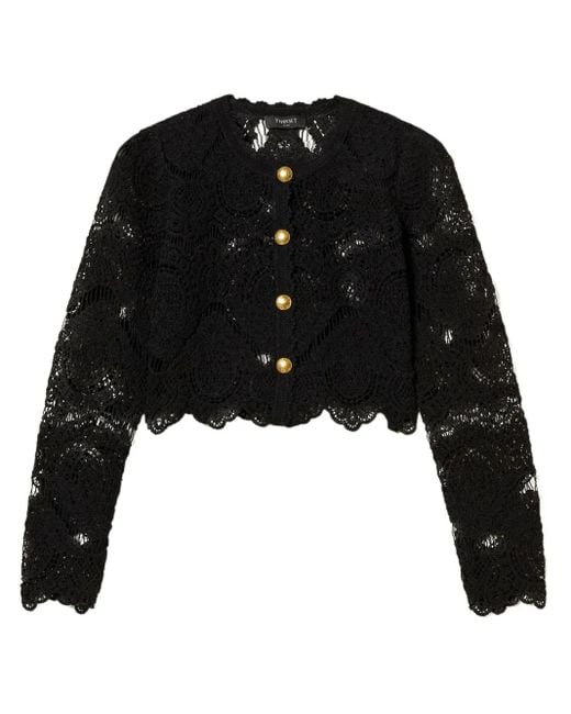 Twinset クロシェニット ジャケット Black