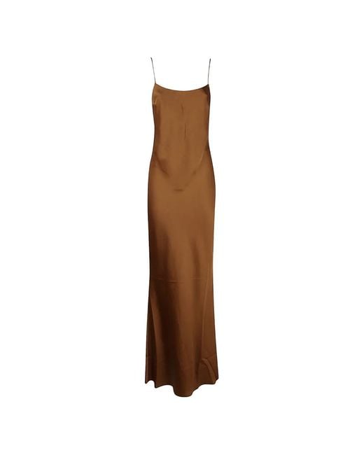 ANDAMANE White Ninfea Ruched-Detail Open-Back Maxi Dress