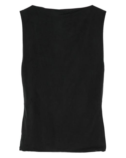 St. Agni Black Sleeveless Top