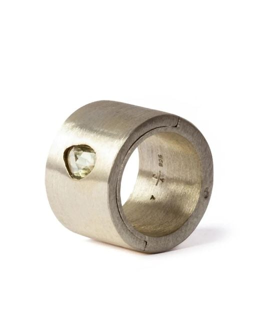 Parts Of 4 Metallic Sistema Sterling- Sapphire Ring
