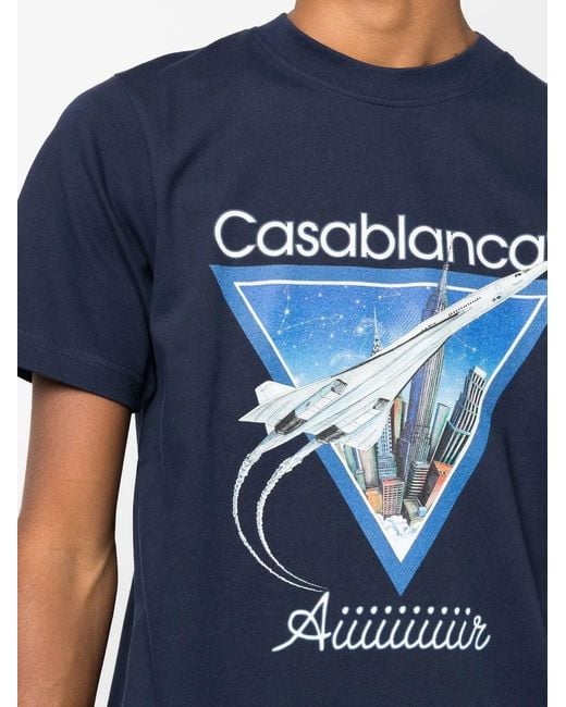 Casablanca Blue T-shirts And Polos for men
