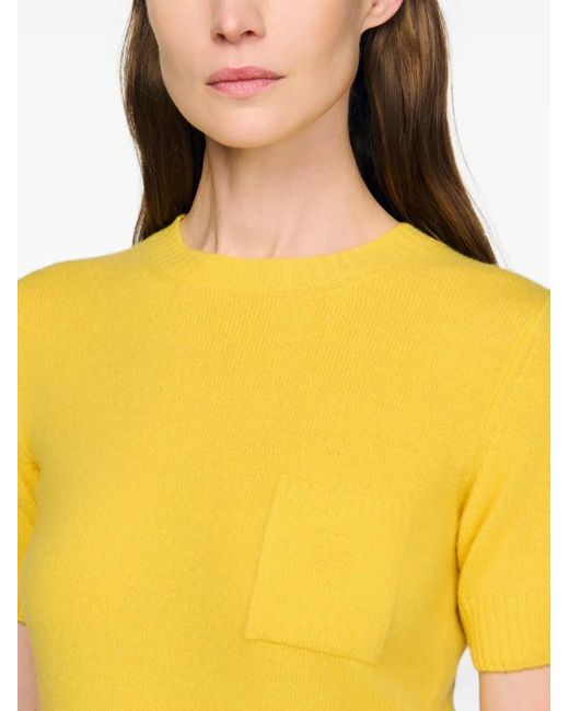Sandro ポケット ショートスリーブトップ Yellow