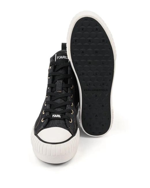 Karl Lagerfeld Black Kampus Max Nft Platform Sneakers