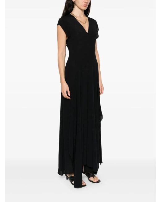 Patrizia Pepe Black Jersey Midi Dress