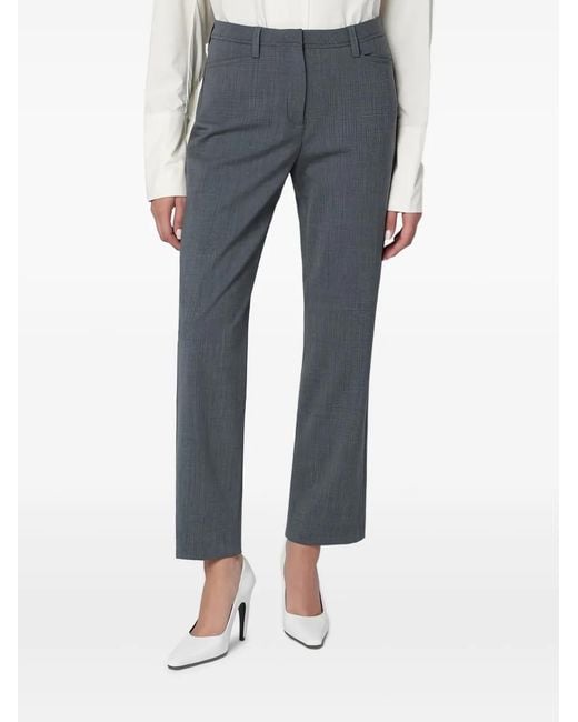 Thelatest Blue Button-Fastening Trousers
