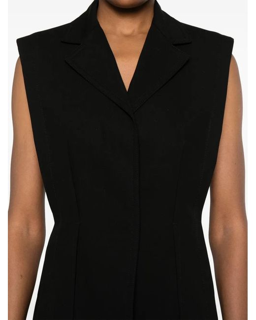Sportmax Black Tailored Waistcoat