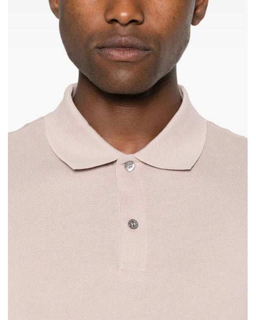 Sunspel Pink Short-Sleeve Cotton Polo Shirt for men